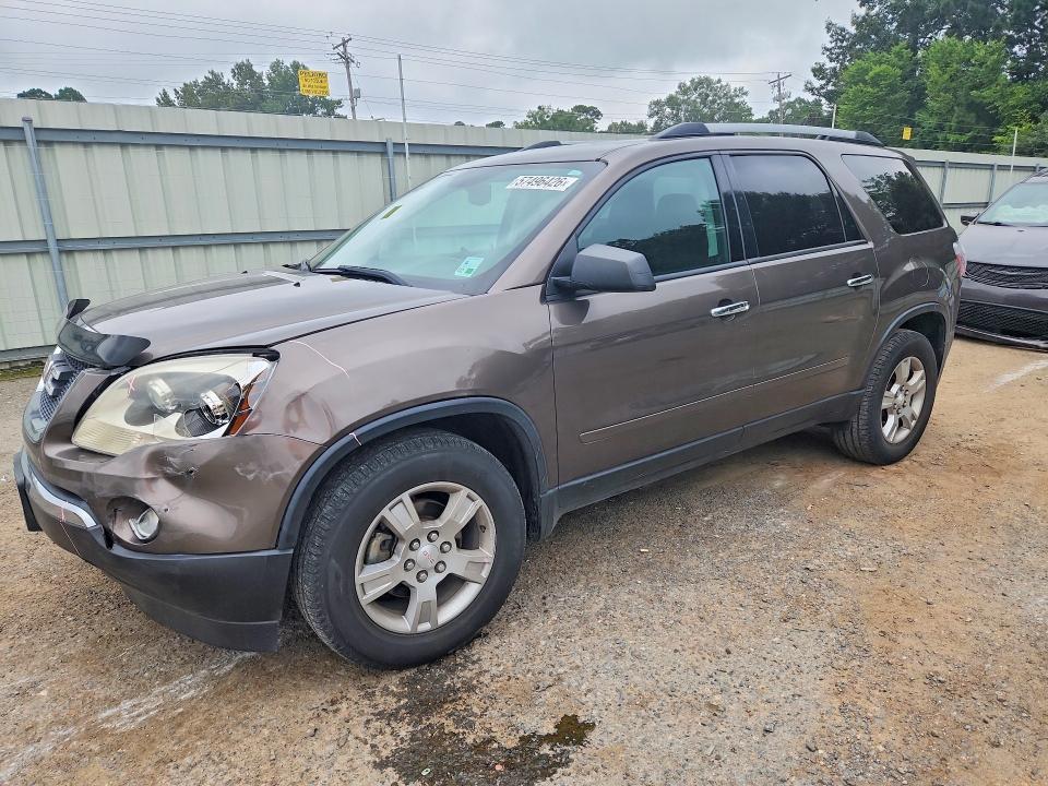 2011 Gmc Acadia VIN 1GKKRPED6BJ253716 COPART salvage auction — FRONT END, La - Cert Of Title-Salvage, sold $1,400 on 2026-07-23 (photo 1)