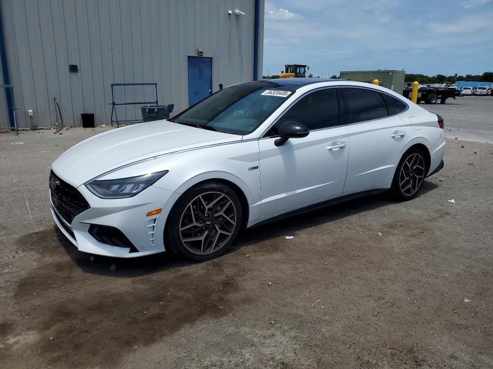 2021 Hyundai Sonata VIN 5NPEK4JC7MH106499 COPART salvage auction — REAR END, Fl - Certificate Of Destruction, sold $6,800 on 2026-07-27 (photo 1)
