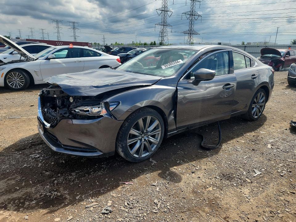 2019 Mazda 6 VIN JM1GL1TY2K1504270 COPART salvage auction — FRONT END, Il - Salvage Certificate, sold $2,250 on 2026-07-16 (photo 1)