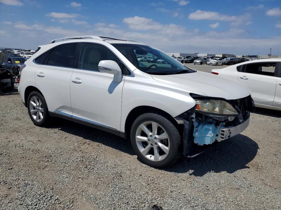 2011 Lexus Rx 350 VIN JTJZK1BA7B2411350 COPART salvage auction — FRONT END, Ca - Salvage Certificate, sold $4,050 on 2026-07-31 (photo 4)