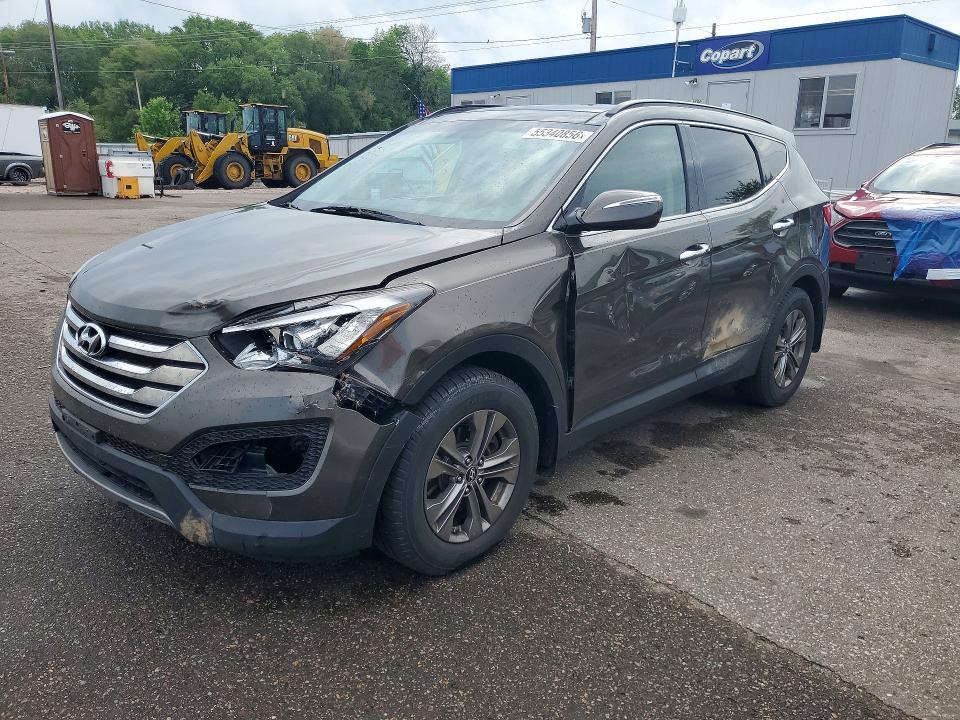 2014 Hyundai Santa fe VIN 5XYZUDLB7EG194477 COPART salvage auction — FRONT END, Mn - Cert Of Title-Salvage, sold $1,150 on 2026-07-23 (photo 1)