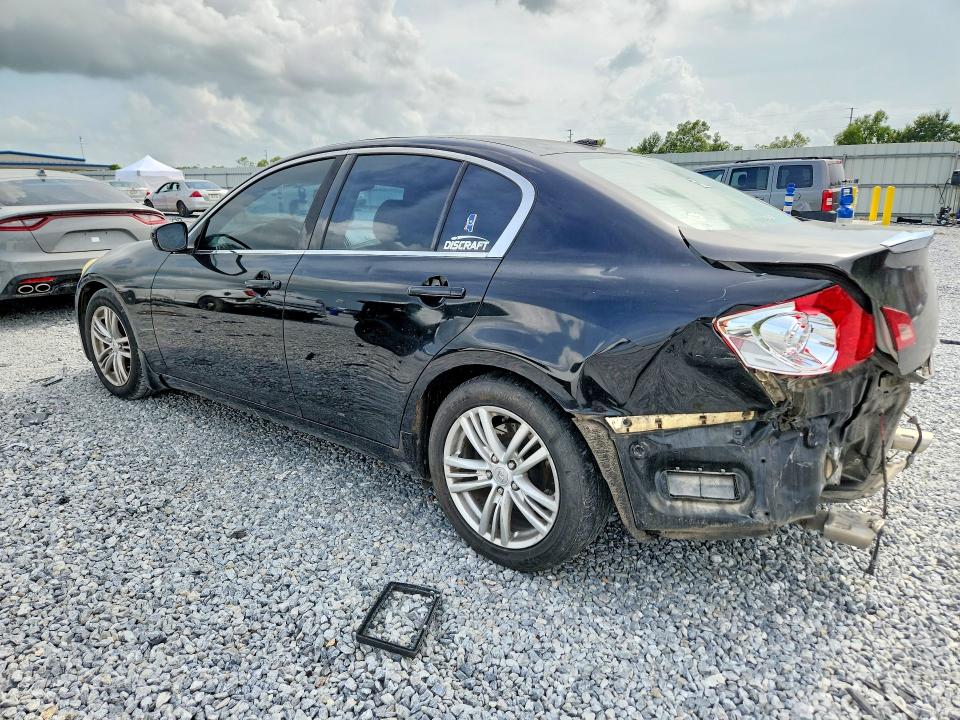 2010 Infiniti G37 VIN JN1CV6AP1AM201271 COPART salvage auction — REAR END, La - Cert Of Title-Salvage, sold $325 on 2026-07-06 (photo 2)