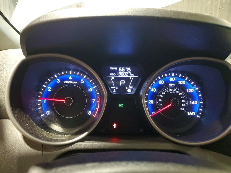 2013 Hyundai Elantra VIN KMHDH4AE1DU988346 COPART salvage auction — VANDALISM, PA - CERTIFICATE OF SALVAGE, sold $825 on 2026-07-22 (photo 9)