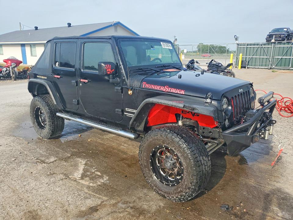 2014 Jeep Wrangler unlimited VIN 1C4BJWDG8EL120036 COPART salvage auction — ALL OVER, Mo - Salvage Certificate Of Title, sold $50 on 2026-08-10 (photo 4)