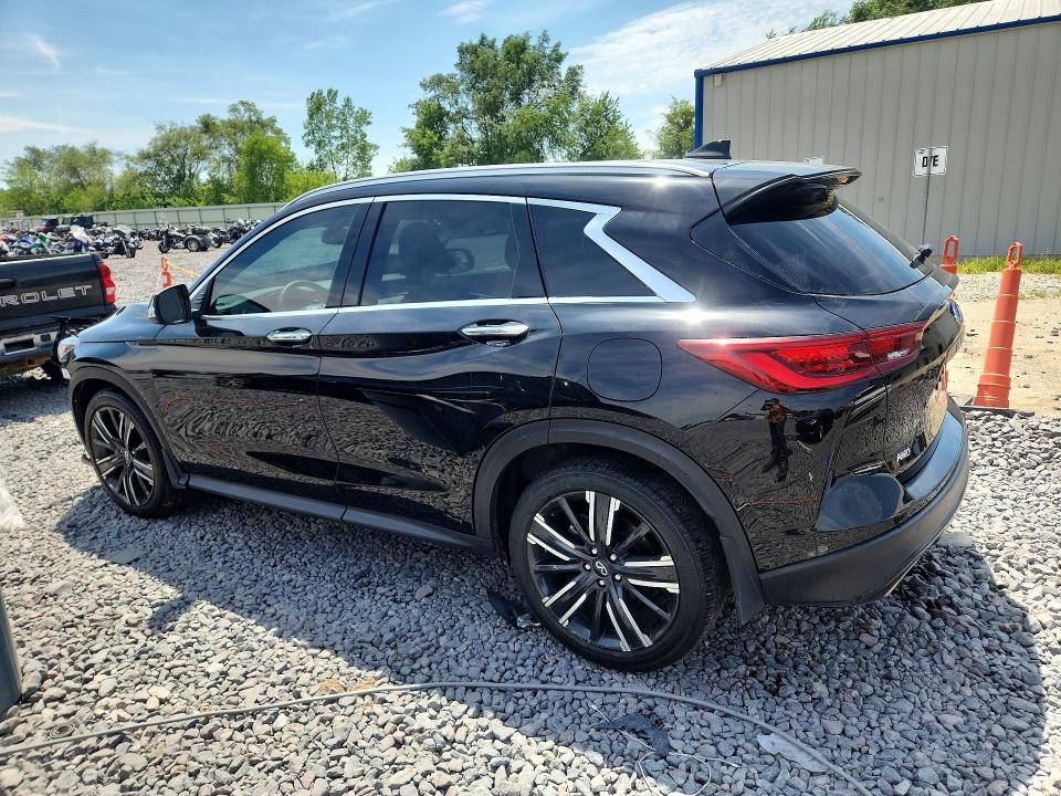 2022 Infiniti Qx50 VIN 3PCAJ5BB8NF121168 COPART salvage auction — SIDE, Salvage Title, sold $5,500 on 2026-08-03 (photo 2)