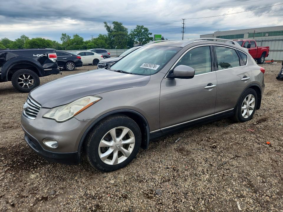2010 Infiniti Ex VIN JN1AJ0HR6AM751847 COPART salvage auction — FRONT END, Il - Salvage Certificate, sold $975 on 2026-07-31 (photo 1)