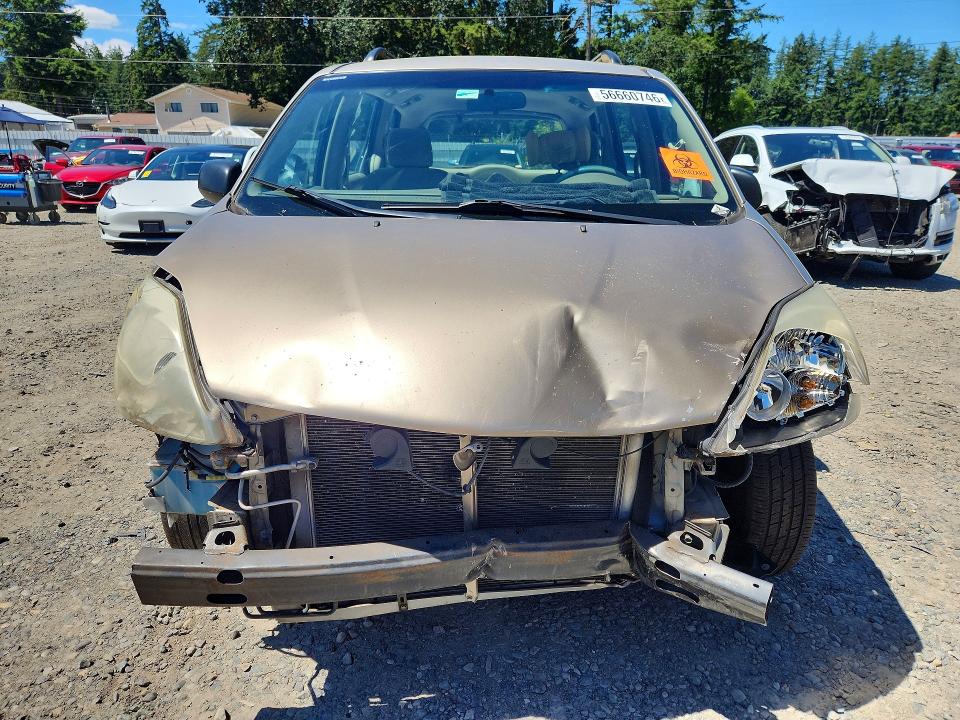 2005 Toyota Sienna VIN 5TDZA23C85S325182 COPART salvage auction — FRONT END, Wa - Bill Of Sale, sold $250 on 2026-07-24 (photo 5)