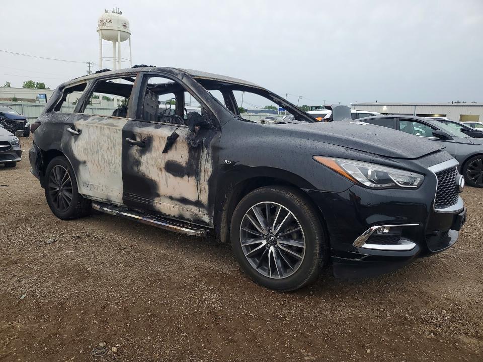 2018 Infiniti Qx60 VIN 5N1DL0MM8JC520755 COPART salvage auction — INTERIOR BURN, IL - JUNKING CERT OF A VEHICLE, sold $250 on 2026-07-24 (photo 4)