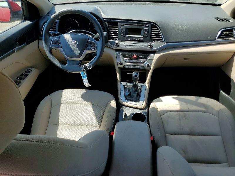 2017 Hyundai Elantra VIN KMHD74LF8HU408511 COPART salvage auction — FRONT END, Ca - Salvage Certificate, sold $1,750 on 2026-07-09 (photo 8)