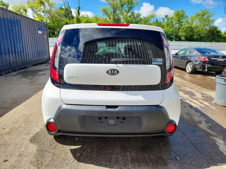 2016 Kia Soul VIN KNDJN2A2XG7405611 COPART salvage auction — VANDALISM, Wi - Certificate Of Title, sold $3,200 on 2026-07-06 (photo 6)