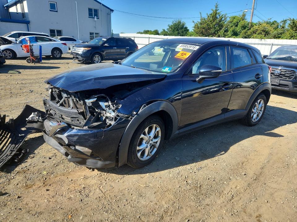 2016 Mazda Cx-3 VIN JM1DKBC70G0120553 COPART salvage auction — FRONT END, Nj - Cert Of Title-Salvage, sold $1,700 on 2026-07-20 (photo 1)