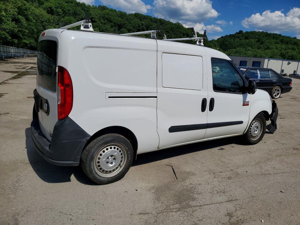 2016 Ram Promaster city VIN ZFBERFATXG6B34017 COPART salvage auction — FRONT END, PA - CERTIFICATE OF SALVAGE, sold $2,100 on 2026-08-05 (photo 3)