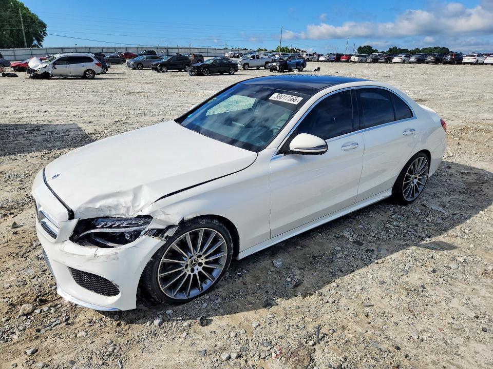 2018 Mercedes-benz C-klasse VIN 55SWF4JB0JU268306 — COPART salvage auction photo