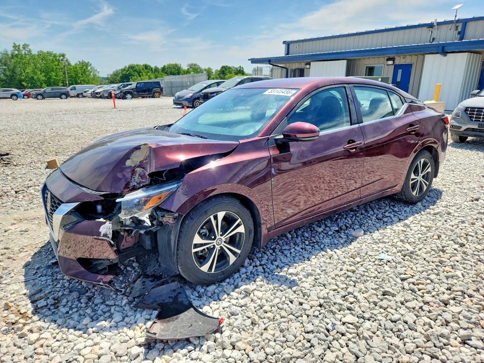 2020 Nissan VIN 3N1AB8CV9LY311668 COPART salvage auction — FRONT END, Mi - Certificate Of Title, sold $1,500 on 2026-07-02 (photo 1)
