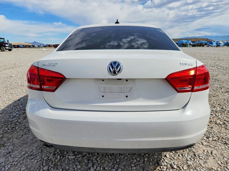 2014 Volkswagen Passat VIN 1VWBN7A36EC052800 COPART salvage auction — SIDE, UT - SALVAGE CERTIFICATE, sold $375 on 2026-08-14 (photo 6)