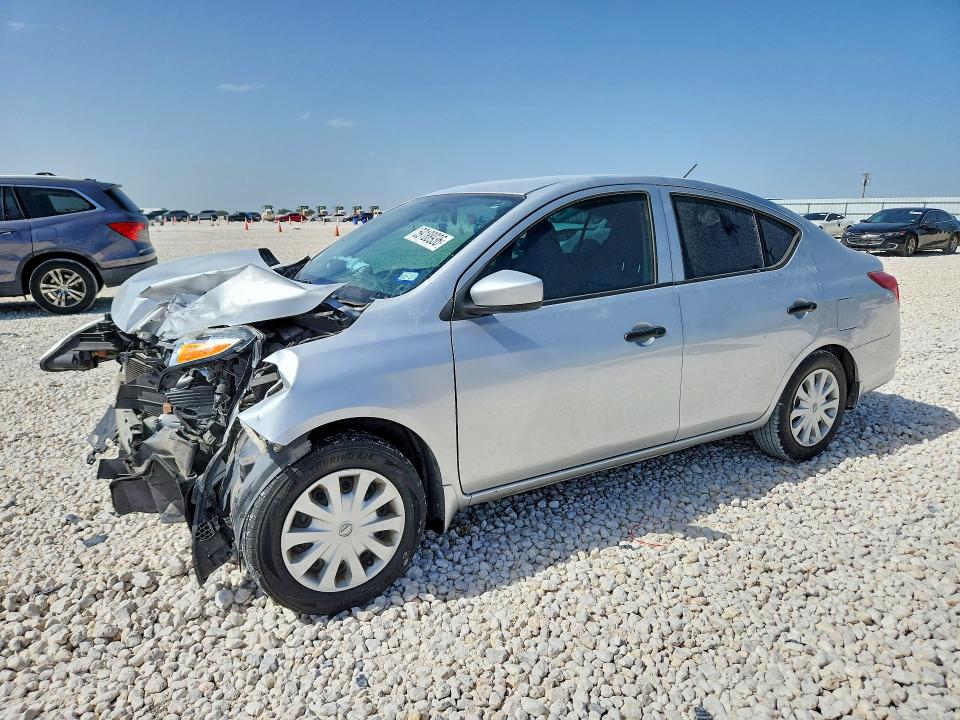 2019 Nissan Versa VIN 3N1CN7AP2KL821094 COPART salvage auction — FRONT END, Tx - Salvage Vehicle Title, sold $1,300 on 2026-07-09 (photo 1)