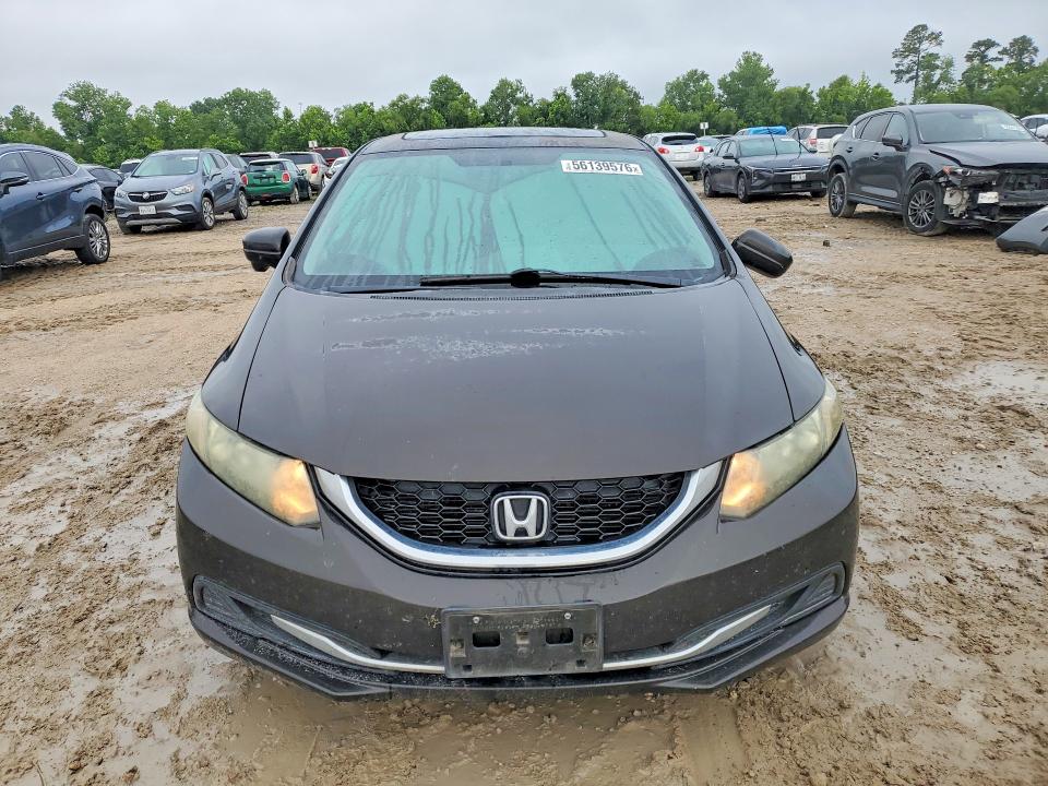 2014 Honda Civic VIN 2HGFB2F83EH504558 COPART salvage auction — SIDE, Tx - Salvage Vehicle Title, sold $1,700 on 2026-07-02 (photo 5)