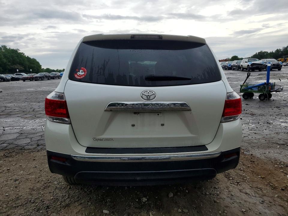 2013 Toyota Highlander VIN 5TDZK3EH6DS092445 COPART salvage auction — FRONT END, Ga - Cert Of Title-Salvage, sold $2,450 on 2026-07-24 (photo 6)
