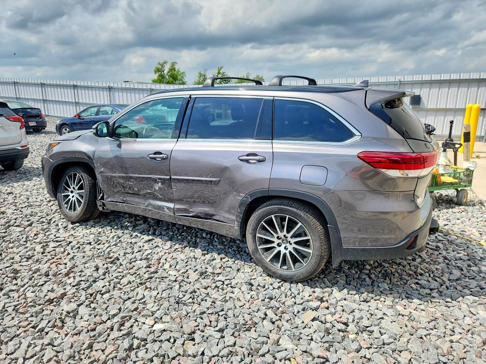 2018 Toyota Highlander VIN 5TDJZRFH0JS544119 COPART salvage auction — ALL OVER, WI - CERTIFICATE OF TITLE, sold $6,200 on 2026-07-20 (photo 2)