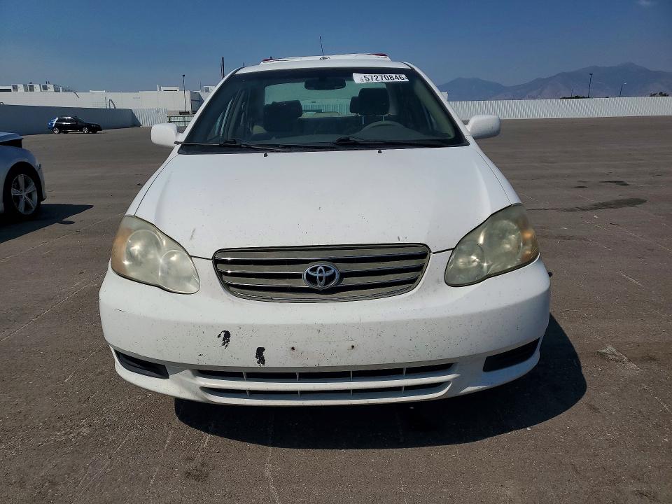 2004 Toyota Corolla VIN JTDBR32E942018578 COPART salvage auction — REAR END, UT - SALVAGE CERTIFICATE, sold $575 on 2026-07-31 (photo 5)
