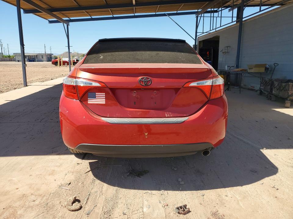 2015 Toyota Corolla VIN 5YFBURHE3FP345765 COPART salvage auction — FRONT END, AZ - CERT OF TITLE - SALVAGE, sold $2,100 on 2026-07-28 (photo 6)