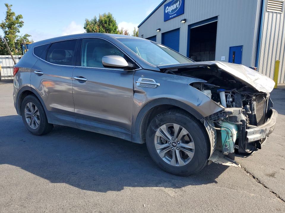 2015 Hyundai Santa fe VIN 5XYZTDLB5FG289995 COPART salvage auction — FRONT END, Ca - Salvage Certificate, sold $525 on 2026-07-07 (photo 4)