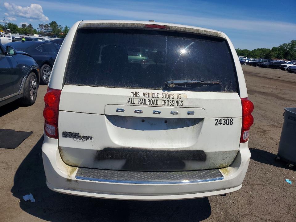 2012 Dodge VIN 2C4RDGBG3CR324603 COPART salvage auction — MINOR DENT/SCRATCHES, Ct - Certificate Of Title, sold $700 on 2026-07-02 (photo 6)