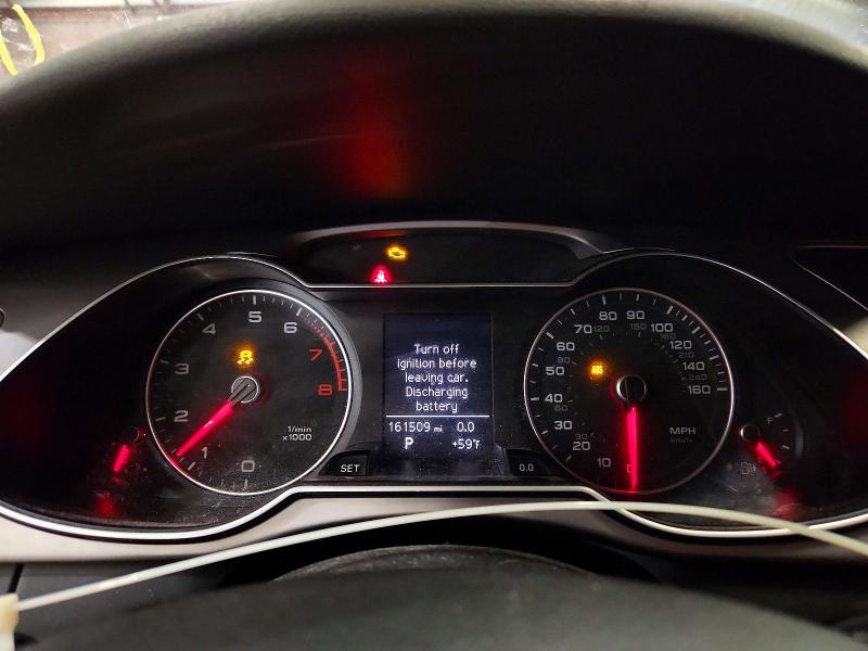 2013 Audi A4 VIN WAUFFAFLXDN039510 COPART salvage auction — FRONT END, Vt - Certificate Of Title, sold $1,900 on 2026-07-21 (photo 9)