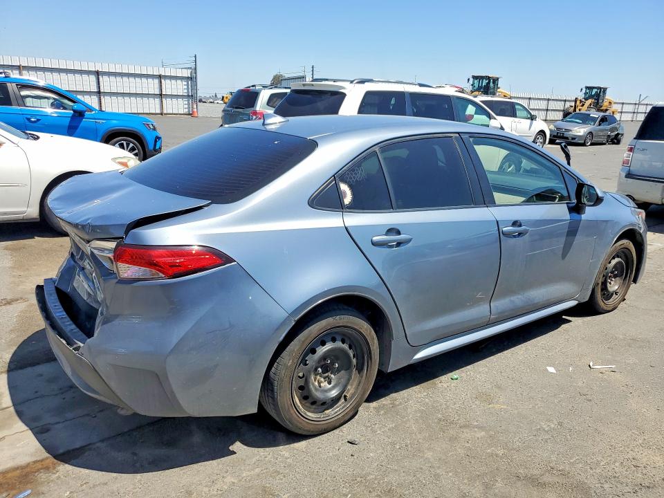 2020 Toyota Corolla VIN JTDEPRAE5LJ087098 COPART salvage auction — REAR END, CA - SALVAGE CERTIFICATE, sold $2,650 on 2026-07-02 (photo 3)