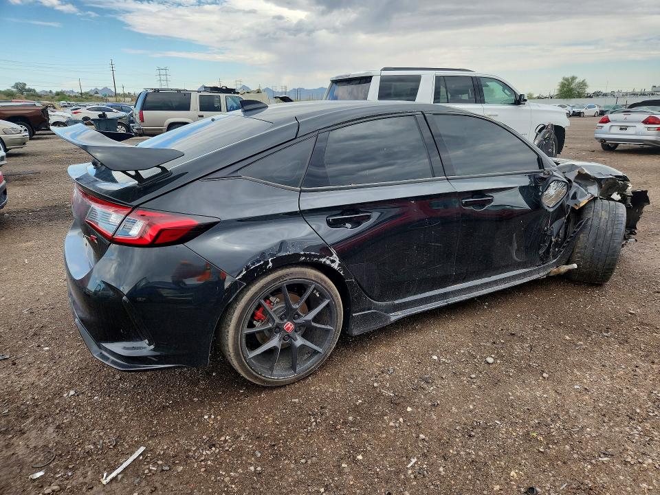 2025 Honda Civic VIN JHMFL5G47SX007172 COPART salvage auction — ROLLOVER, Az - Cert Of Title - Salvage, sold $3,950 on 2026-07-24 (photo 3)