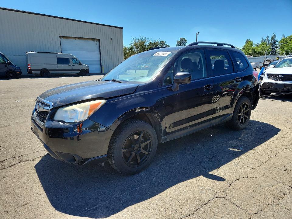 2014 Subaru Forester VIN JF2SJACC9EG485126 COPART salvage auction — REAR END, OR - SALVAGE TITLE CERTIFICATE, sold $1,250 on 2026-07-27 (photo 1)