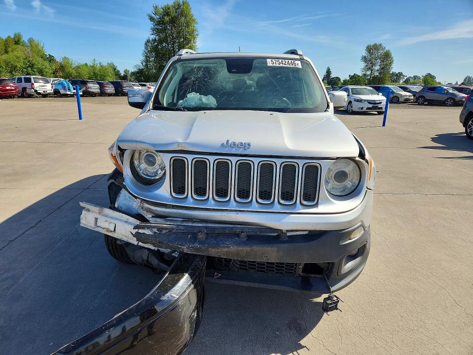 2018 Jeep VIN ZACCJBDB8JPG78721 COPART salvage auction — FRONT END, Or - Salvage Title Certificate, sold $825 on 2026-07-27 (photo 5)