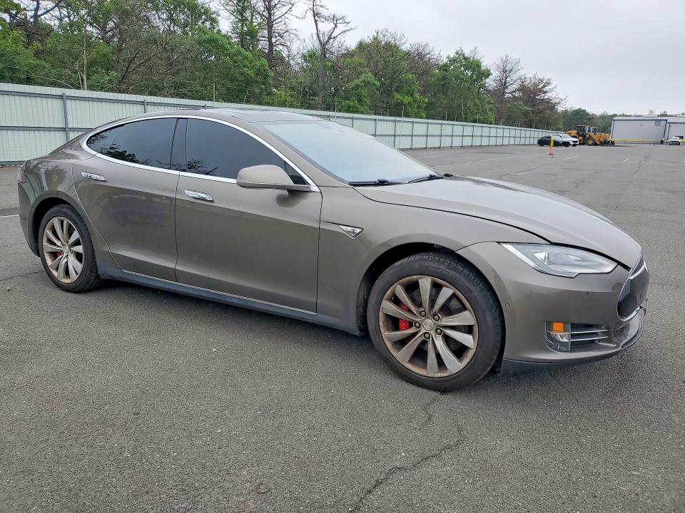 2015 Tesla VIN 5YJSA1H47FF097176 COPART salvage auction — FRONT END, Ny - Mv-907A Salvage Certificate, sold $5,900 on 2026-07-08 (photo 4)