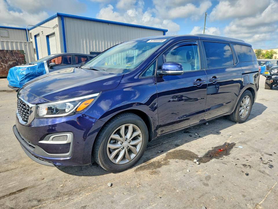 2021 Kia SEDONA VIN KNDMB5C16M6671043 COPART salvage auction — FRONT END, Fl - Certificate Of Destruction, sold $2,500 on 2026-07-23 (photo 1)