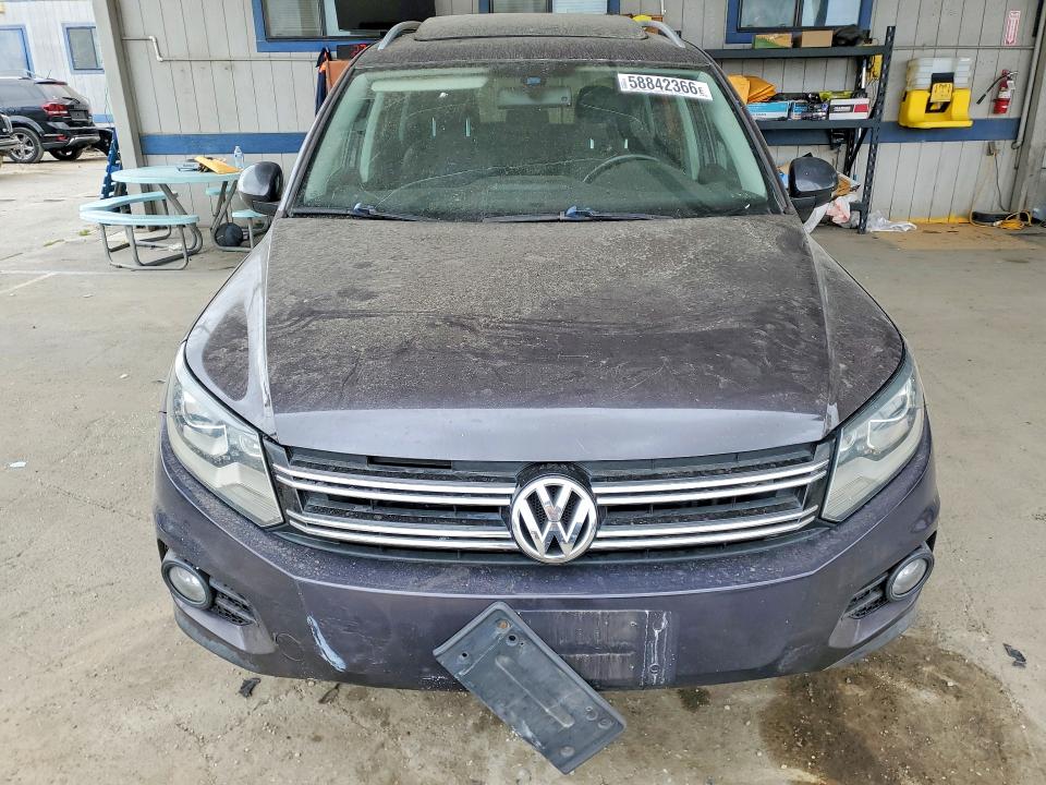 2016 Volkswagen Tiguan VIN WVGAV7AX3GW588344 COPART salvage auction — REAR END, Ca - Salvage Certificate, sold $725 on 2026-08-06 (photo 5)