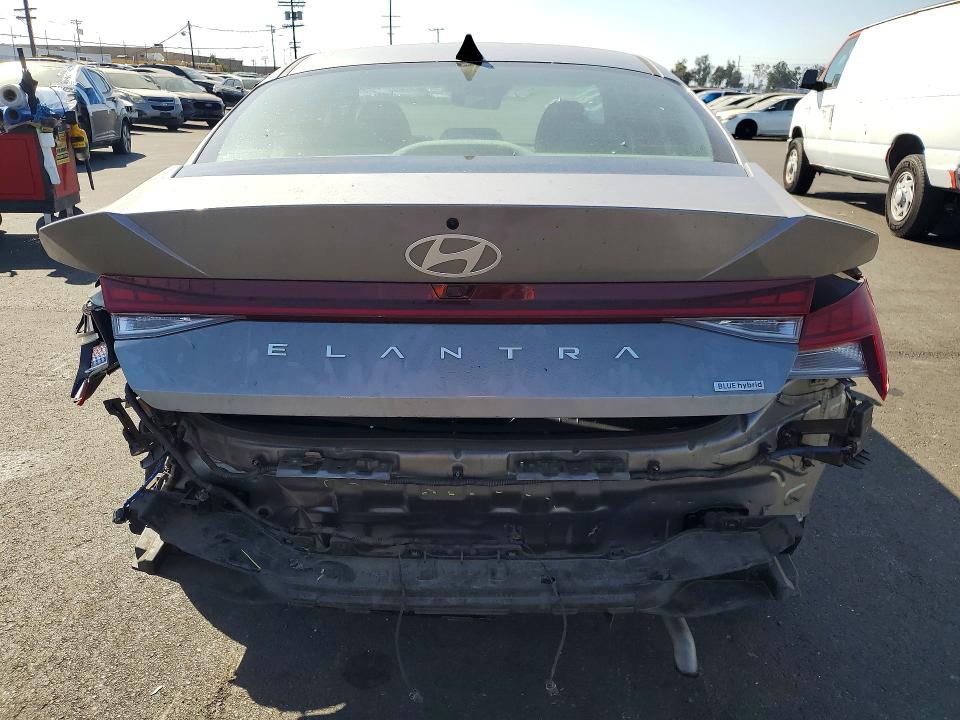 2024 Hyundai Elantra VIN KMHLM4DJ7RU119631 COPART salvage auction — REAR END, CA - SALVAGE CERTIFICATE, sold $5,300 on 2026-07-20 (photo 6)