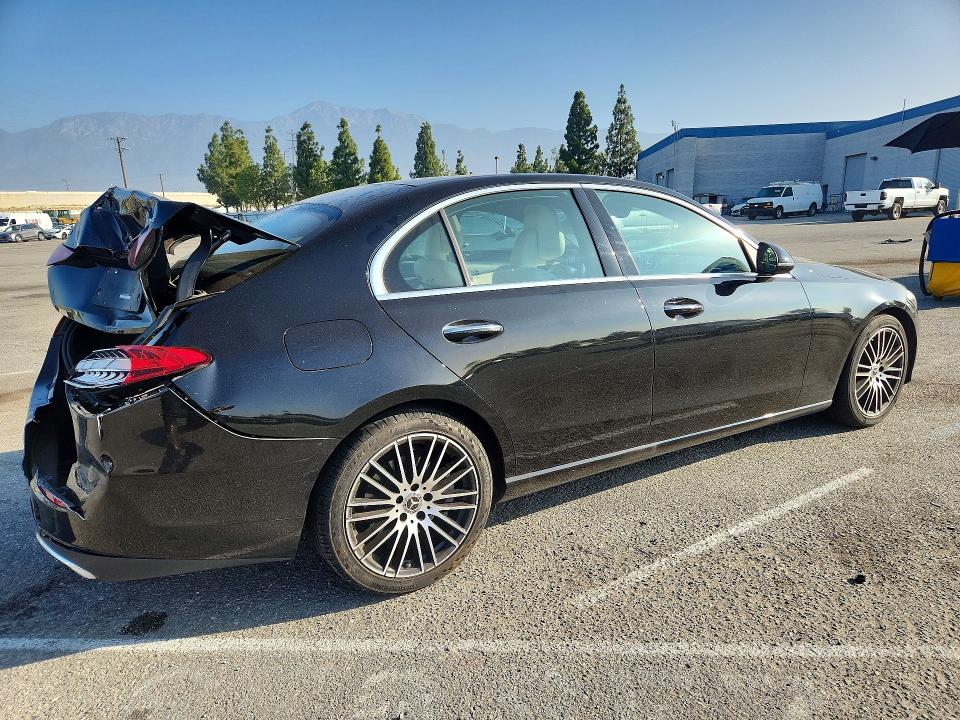 2023 Mercedes-benz C-klasse VIN W1KAF4HB4PR093035 COPART salvage auction — REAR END, Ca - Salvage Certificate, sold $10,200 on 2026-07-28 (photo 3)