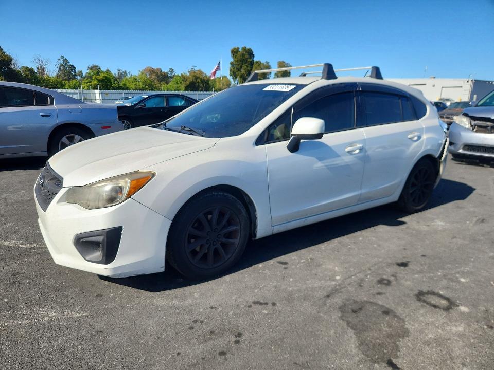 2014 Subaru Impreza VIN JF1GPAC68E8274688 COPART salvage auction — REAR END, Ca - Salvage Certificate, sold $575 on 2026-07-15 (photo 1)