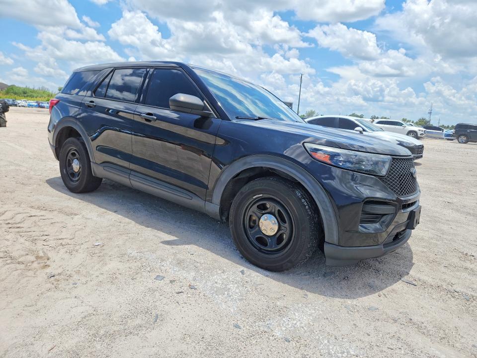 2020 Ford Explorer VIN 1FM5K8AW4LGC13610 COPART salvage auction — MINOR DENT/SCRATCHES, Fl - Cert Of Title-Police, sold $2,150 on 2026-07-02 (photo 4)