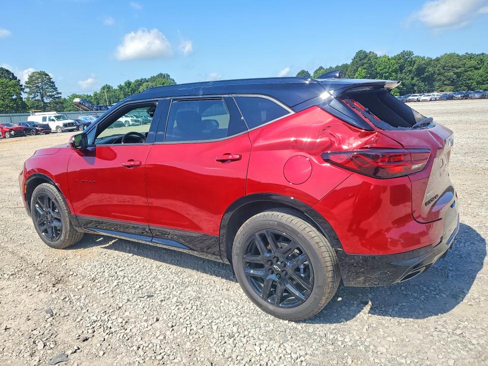 2025 Chevrolet Blazer VIN 3GNKBKRS7SS271207 COPART salvage auction — HAIL, AR - CERT OF TITLE-SALVAGE, sold $14,600 on 2026-08-17 (photo 2)