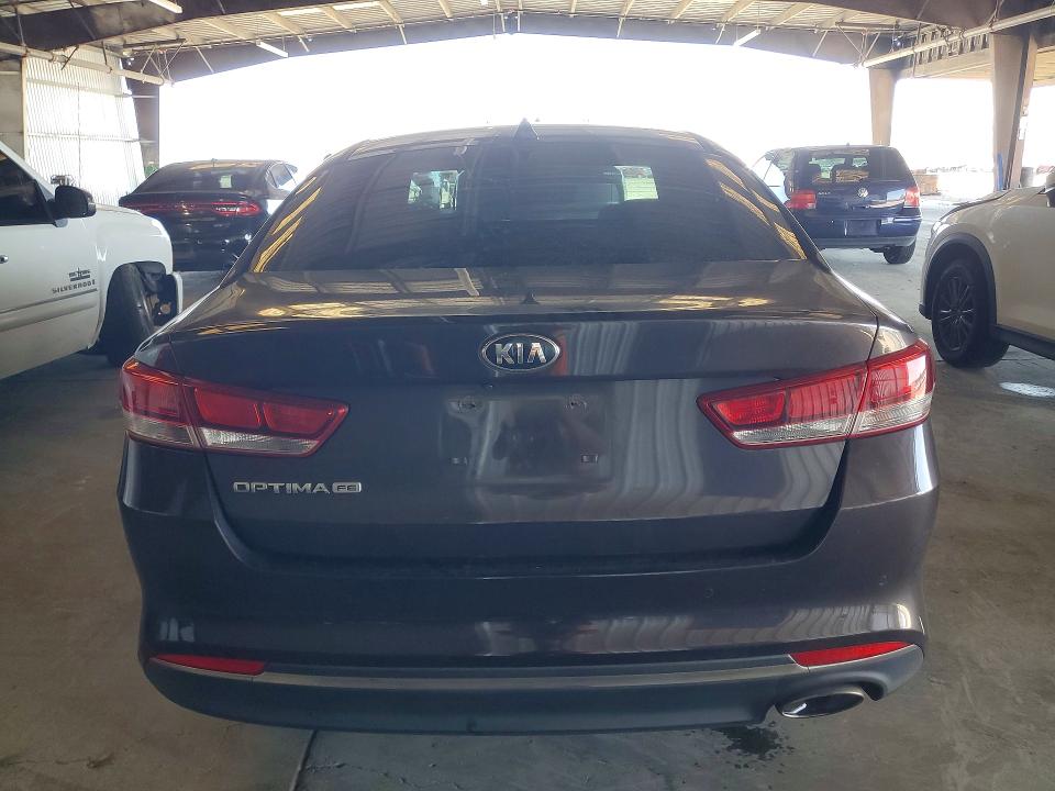2018 Kia Optima VIN KNAGT4L35J5236308 COPART salvage auction — FRONT END, Ca - Salvage Certificate, sold $1,750 on 2026-07-13 (photo 6)
