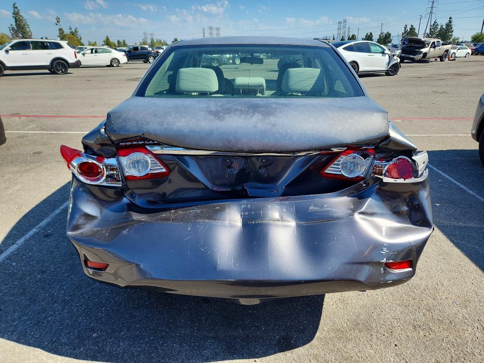 2011 Toyota Corolla VIN JTDBU4EE8BJ090598 COPART salvage auction — REAR END, Ca - Salvage Certificate, sold $475 on 2026-07-28 (photo 6)