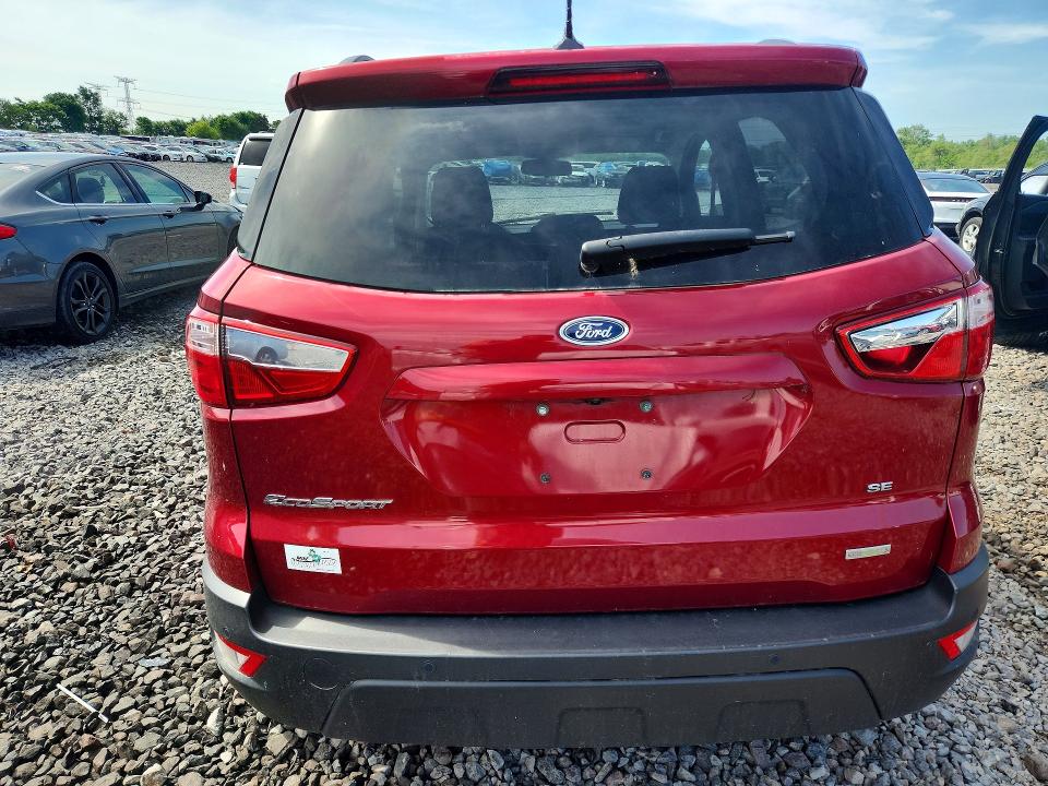 2018 Ford Ecosport VIN MAJ3P1TEXJC222766 COPART salvage auction — FRONT END, Il - Salvage Certificate, sold $1,900 on 2026-07-27 (photo 6)