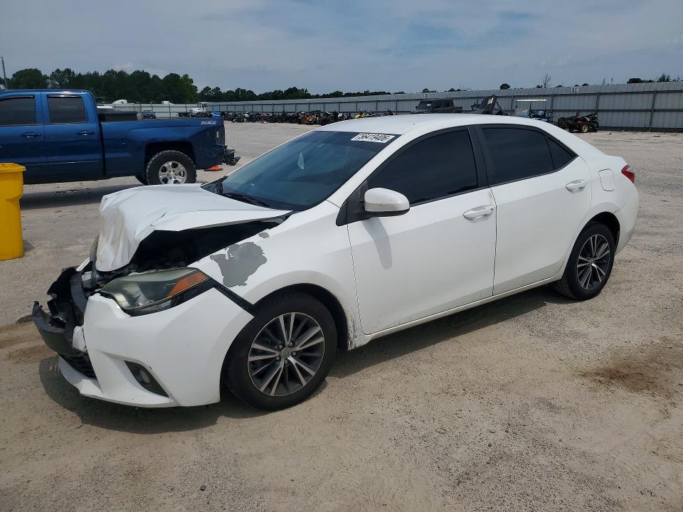 2016 Toyota Corolla VIN 5YFBURHE0GP507093 COPART salvage auction — FRONT END, Sc - Cert Of Title-Salvage, sold $1,950 on 2026-07-27 (photo 1)