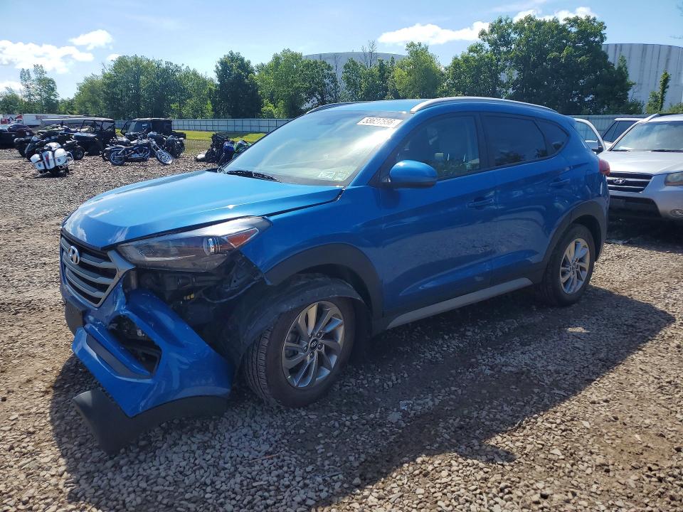 2018 Hyundai Tucson VIN KM8J3CA49JU782707 COPART salvage auction — FRONT END, Ny - Mv-907A Salvage Certificate, sold $4,300 on 2026-07-13 (photo 1)