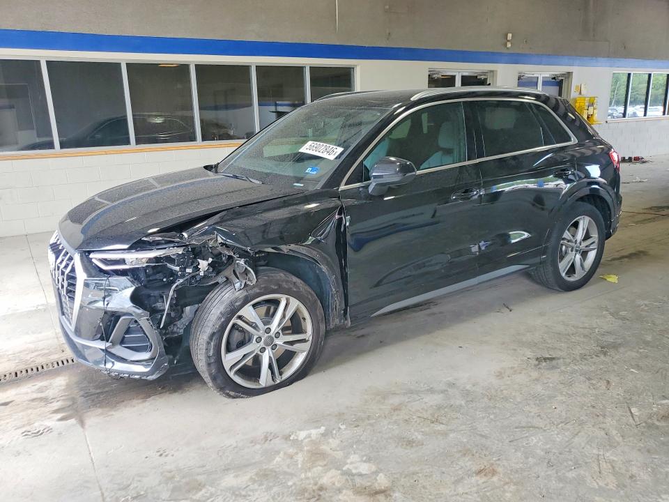 2020 Audi Q3 VIN WA1EEDF37L1076002 COPART salvage auction — FRONT END, Va - Cert Of Title - Salvage, sold $6,800 on 2026-07-17 (photo 1)