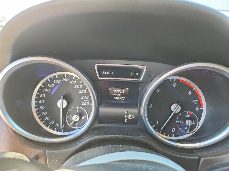 2015 Mercedes-benz M-klasse VIN 4JGDA2EB3FA556113 COPART salvage auction — FRONT END, Ab - Bos - Salvage, sold $8,500 on 2026-07-14 (photo 9)