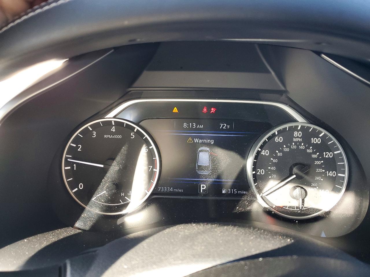 2019 Nissan Murano VIN 5N1AZ2MJ9KN138694 COPART salvage auction — Front End, TN - SALVAGE CERTIFICATE, sold $2,350 on 2026-07-09 (photo 9)