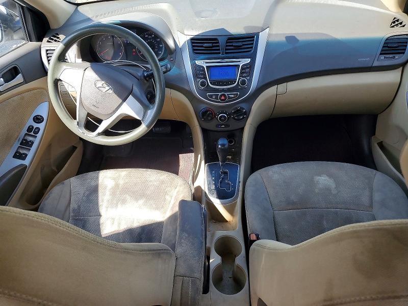2013 Hyundai Accent VIN KMHCT4AE9DU566206 COPART salvage auction — REAR END, Md - Cert Of Title-Rebuilt Salvage, sold $525 on 2026-07-28 (photo 8)