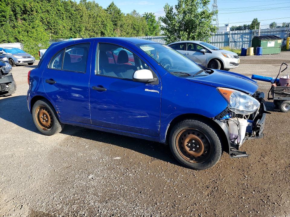 2015 Nissan Micra VIN 3N1CK3CP9FL231835 COPART salvage auction — FRONT END, On - Permit No Brand - Unfit, sold $325 on 2026-07-09 (photo 4)